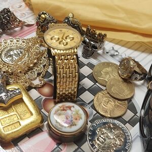 Gold Bar Set For 15th, Items.Vintage Novelty & Souvenirs. All Is Geat Condition.